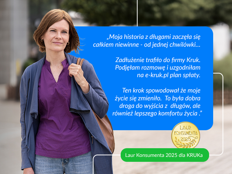 kobieta i opis jej historii wychodzenia z długu